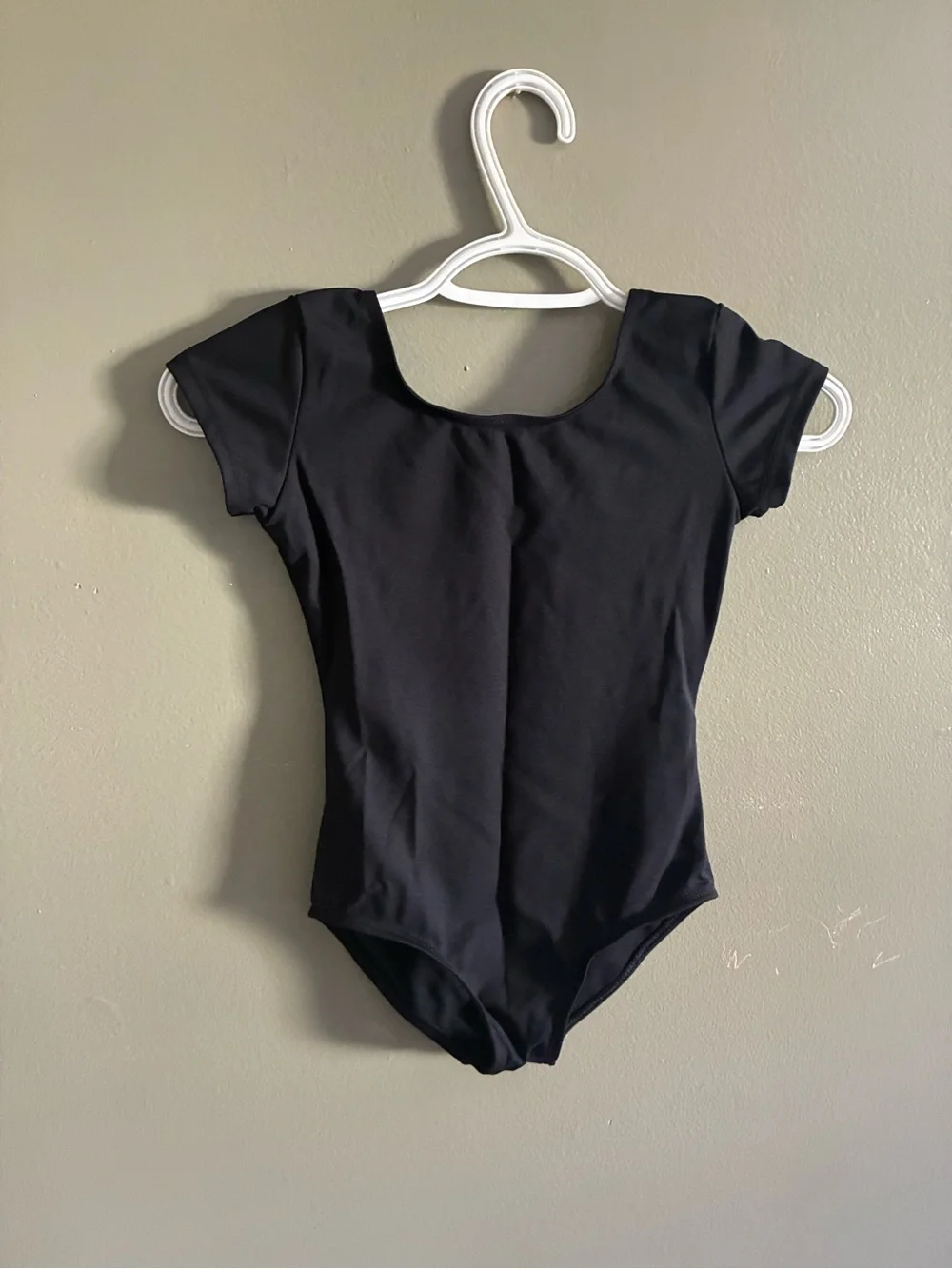 Capezio Black Short Sleeve Dance Leotard